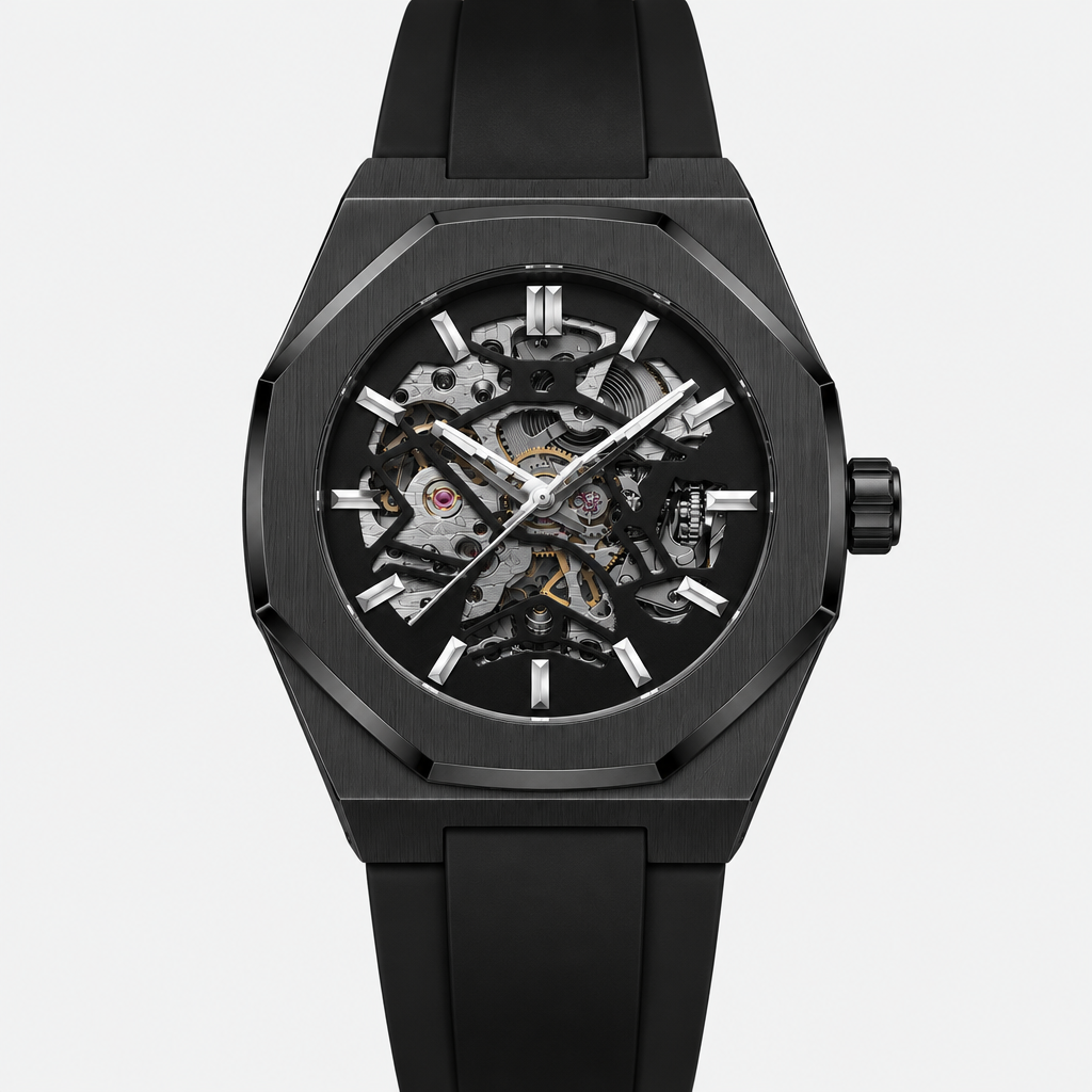 Axton Octa - Black - front view