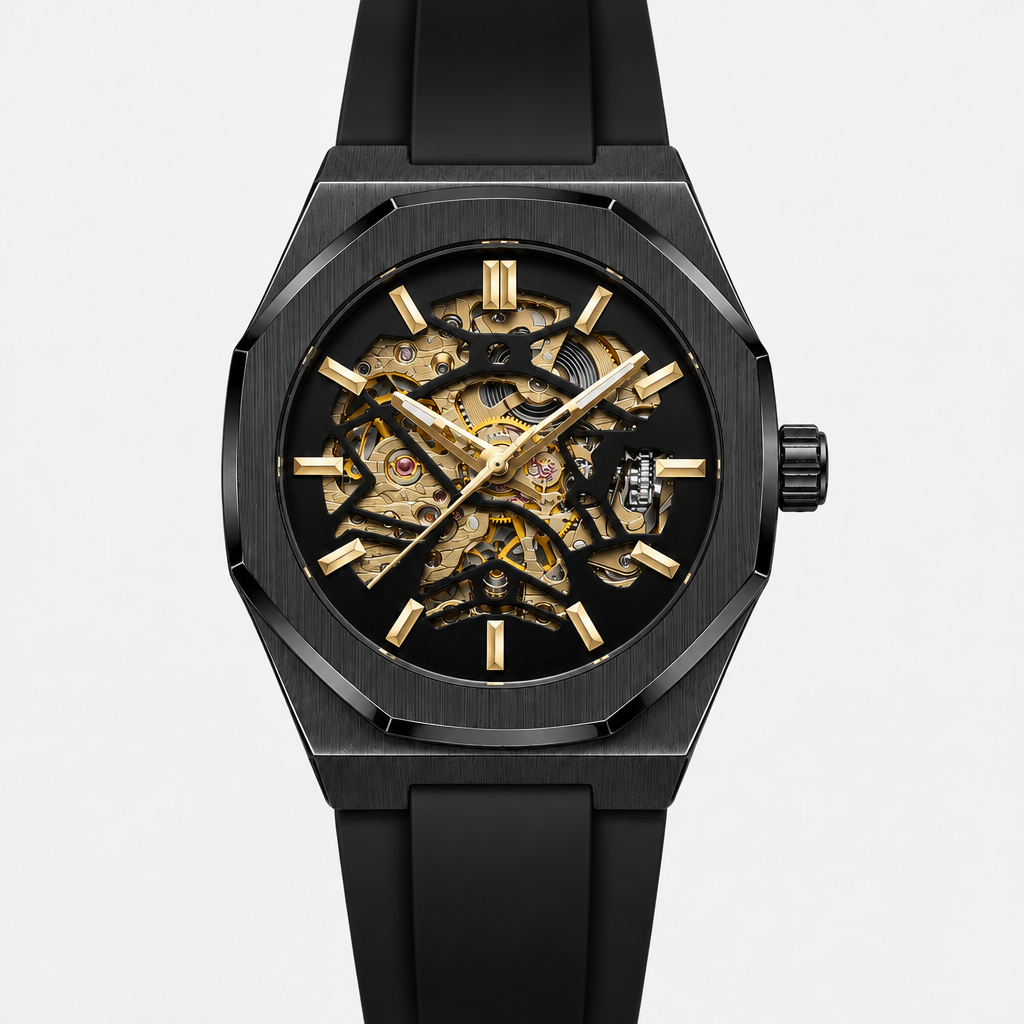 Axton Octa - Black Gold - front view