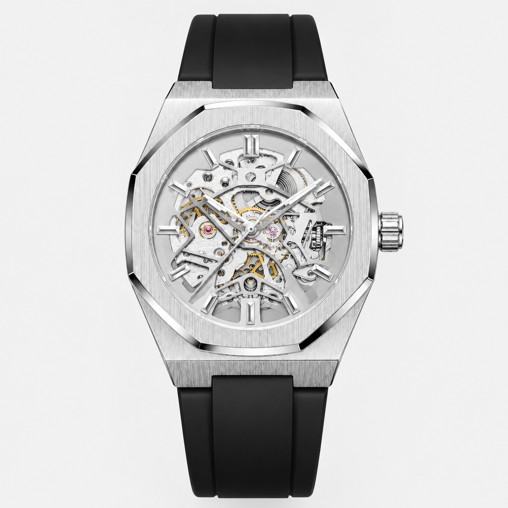 Axton Octa - Silver White - front view