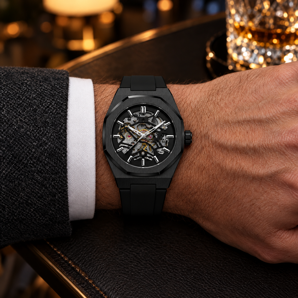 Axton Octa - Black - on the wrist