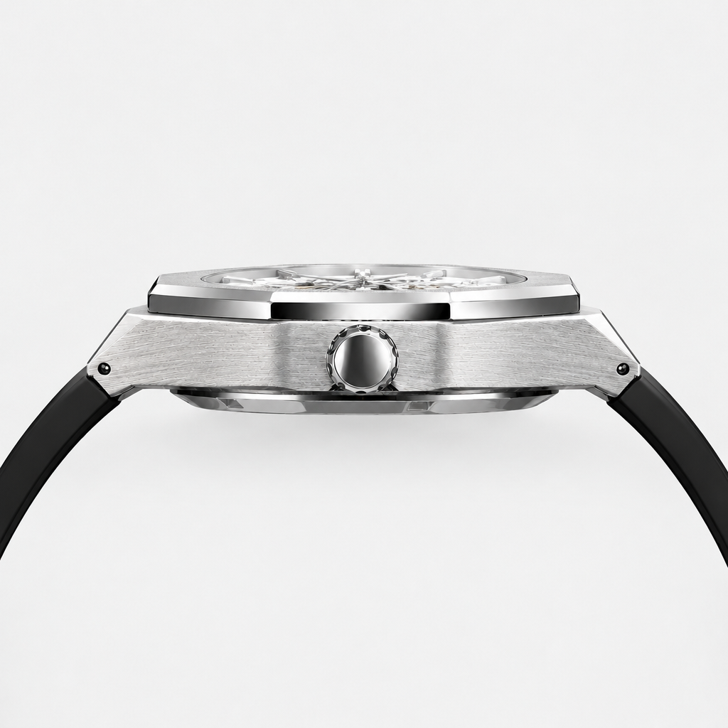 Axton Octa - Silver White - side profile